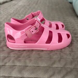 Dolce & Gabbana Pink Sandals Fisherman Style